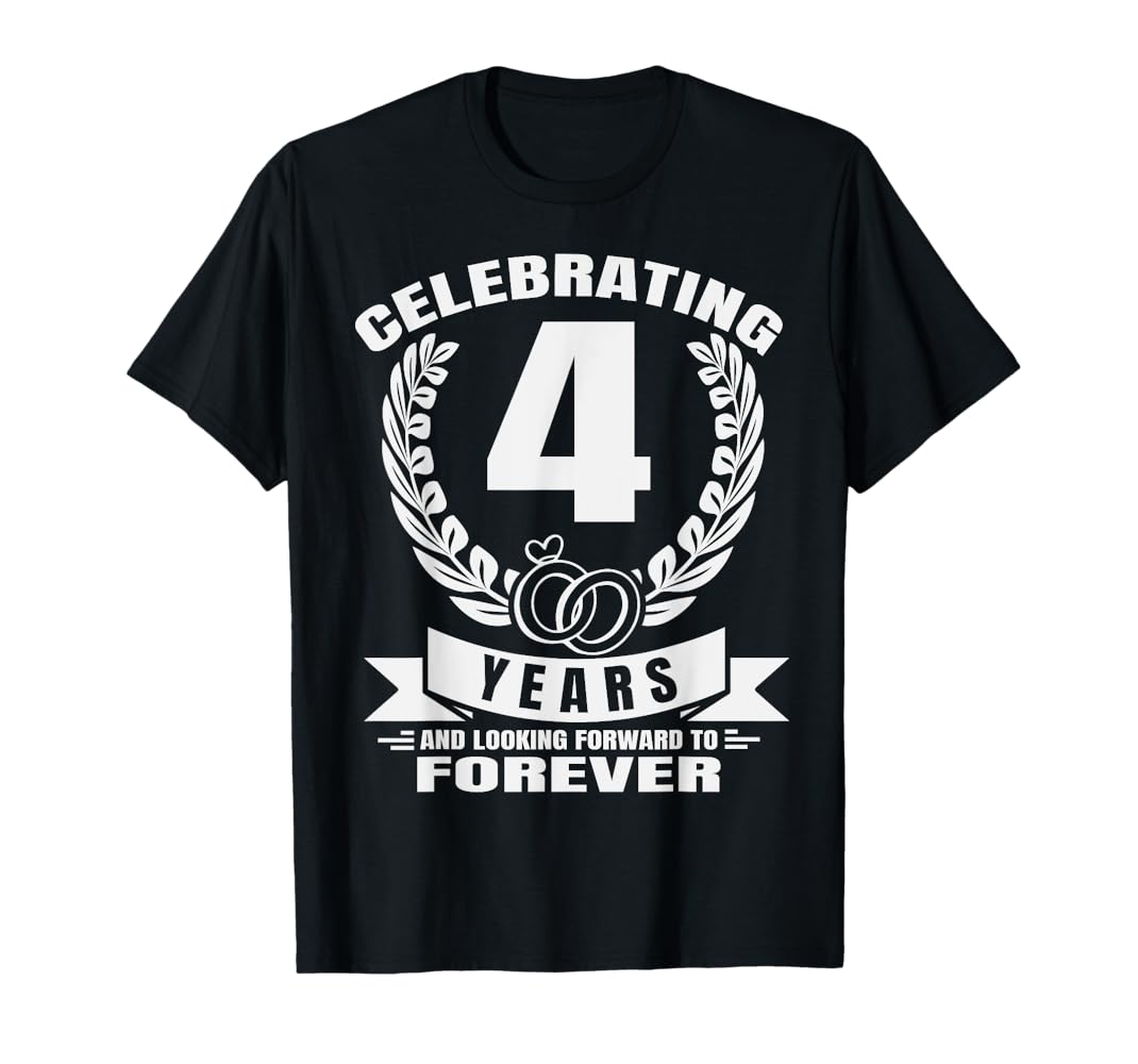 Amazon.com: 4th Anniversary - 4 Years Marriage Happy